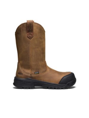 Women's Evanston Pull-On Waterproof Boot (Carbon Toe)  |  Bison/Black