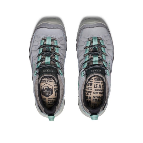Women's Targhee IV Wide Waterproof Hiking Shoe  |  Alloy/Granite Green
