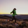 Women's Seek Trail Running Shoe  |  Black/Sunset Sand