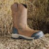 Women's Evanston Pull-On Waterproof Boot (Carbon Toe)  |  Bison/Black